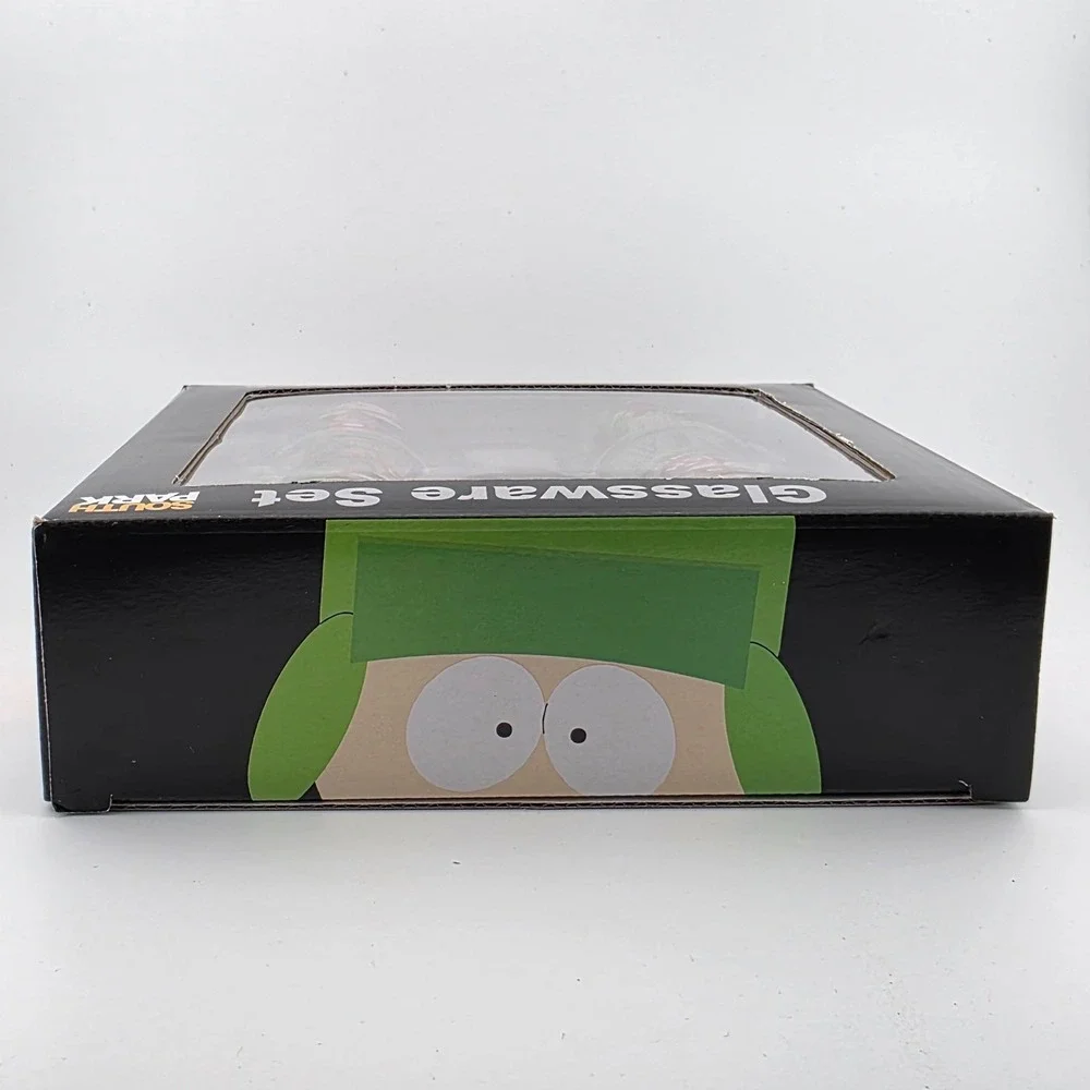 SOUTH PARK Christmas Shot Glass Set‎ (4) 1.8 fl oz ea Cartman, Kyle, Stan, Kenny
